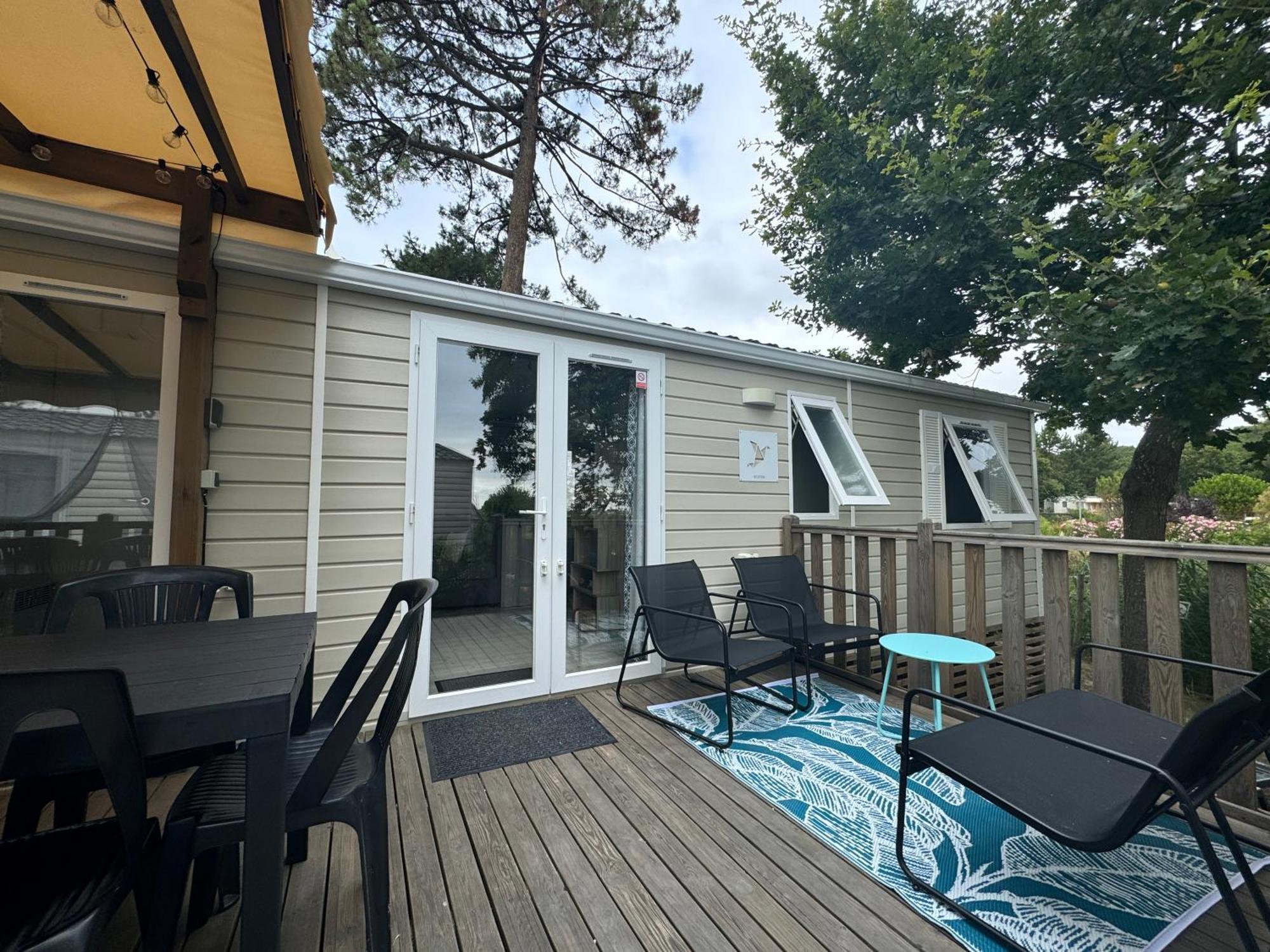 Mobil Home Xxl - Bord Lac - Camping Les Viviers - Lege Cap Ferret Exteriör bild